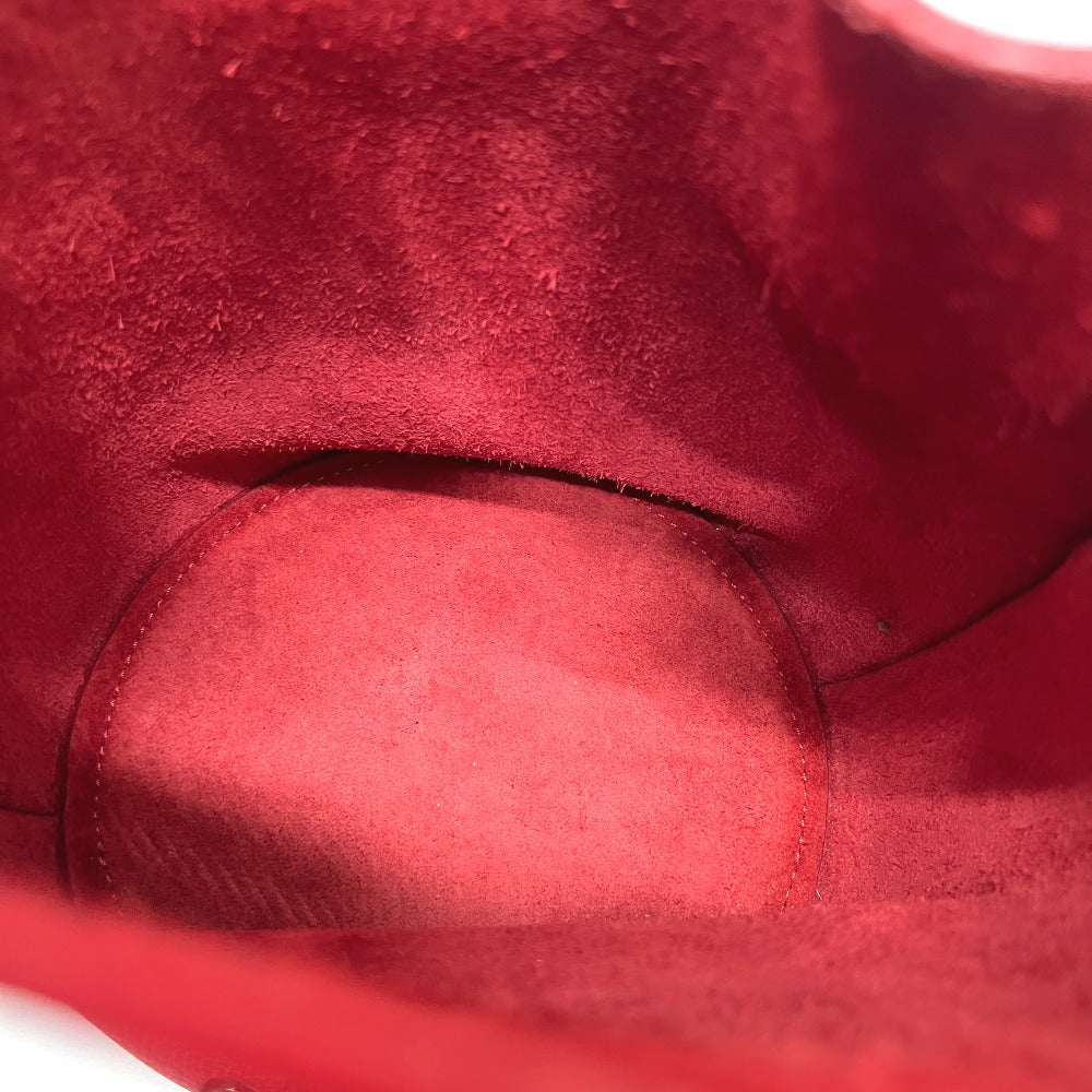 CELINE Shoulder Bag leather Red Big Bag Bucket Nano