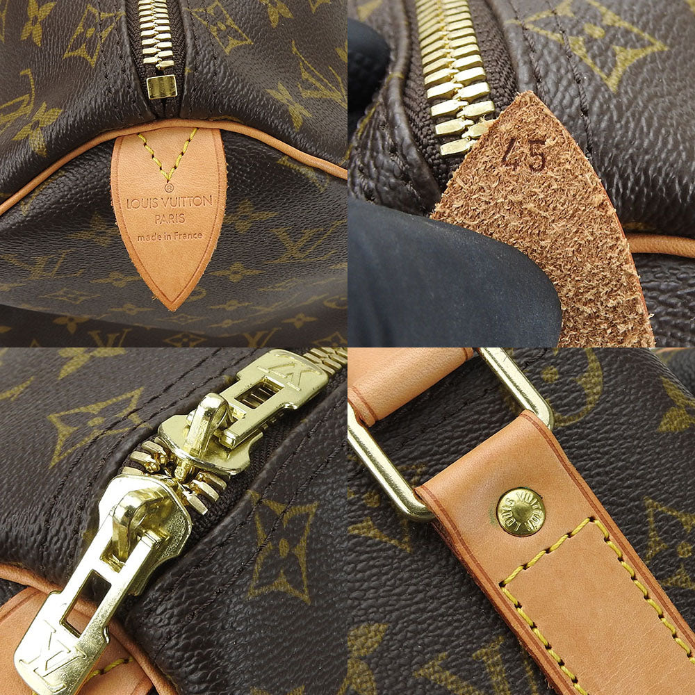 LOUIS VUITTON Boston Duffel bag M41428 Monogram, Tanned Leather Brown Keepall 45 unisex(Unisex) Used Authentic