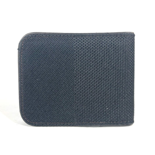 LOUIS VUITTON Folded wallet M93548 Damier Jean Canvas black Damier Jean Porte Billets 9 Carte Credit Funeral mens Used Authentic