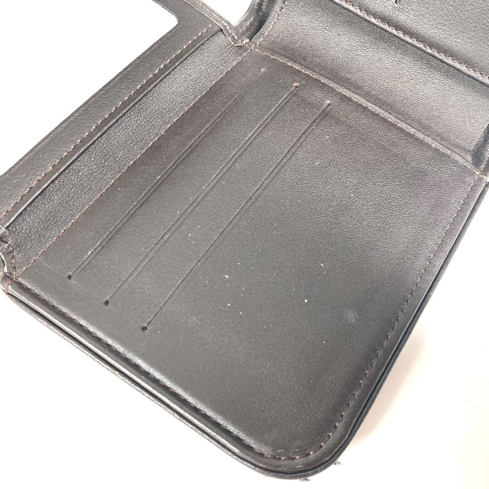 LOUIS VUITTON Folded wallet M93548 Damier Jean Canvas black Damier Jean Porte Billets 9 Carte Credit Funeral mens Used Authentic