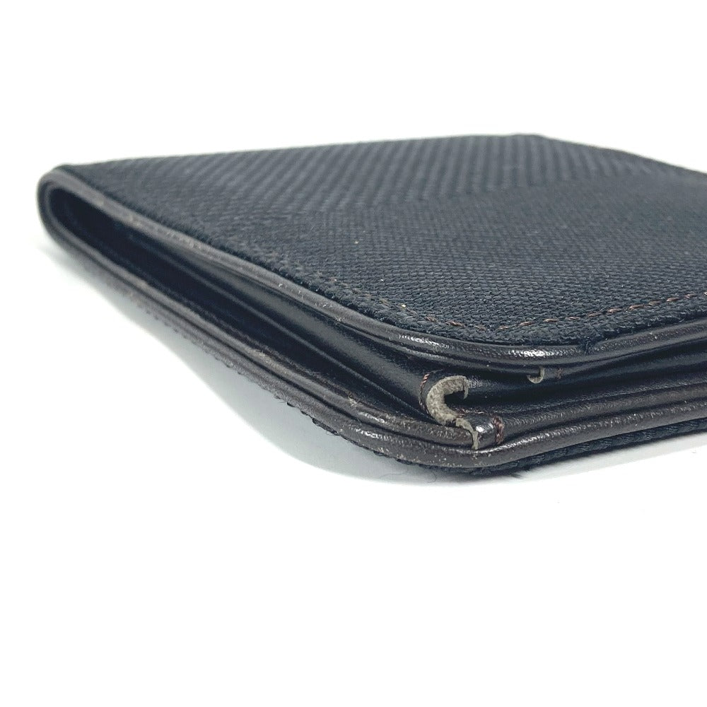 LOUIS VUITTON Folded wallet M93548 Damier Jean Canvas black Damier Jean Porte Billets 9 Carte Credit Funeral mens Used Authentic