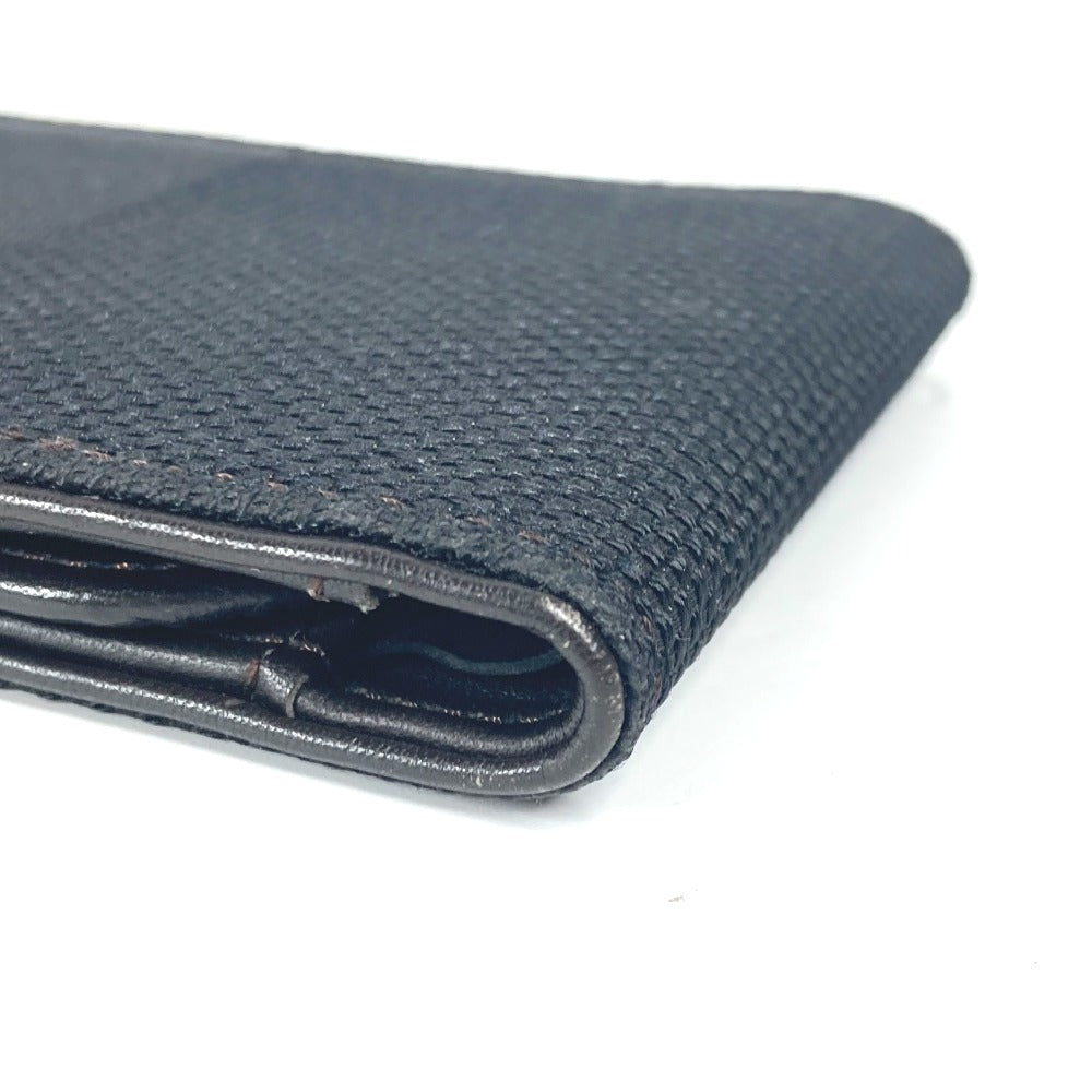 LOUIS VUITTON Folded wallet M93548 Damier Jean Canvas black Damier Jean Porte Billets 9 Carte Credit Funeral mens Used Authentic