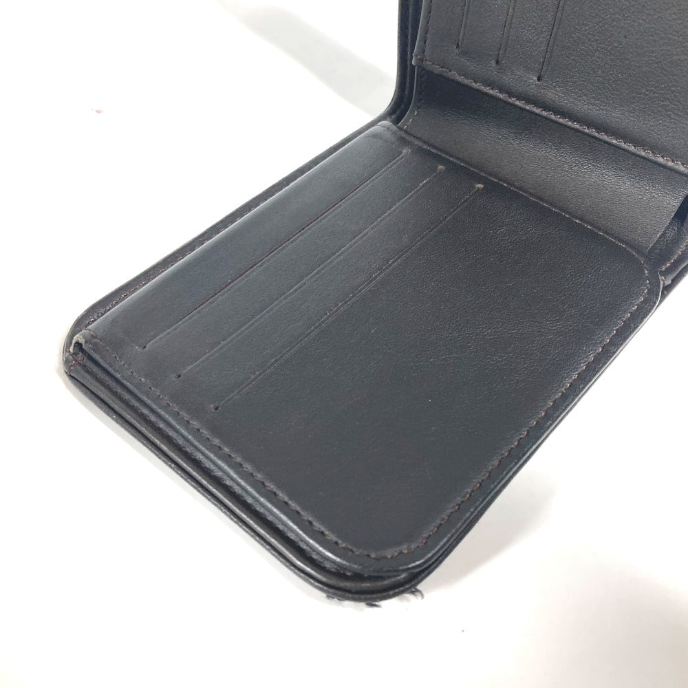 LOUIS VUITTON Folded wallet M93548 Damier Jean Canvas black Damier Jean Porte Billets 9 Carte Credit Funeral mens Used Authentic