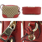 GUCCI Shoulder Bag 449413 GG canvas, leather Red Women Used Authentic