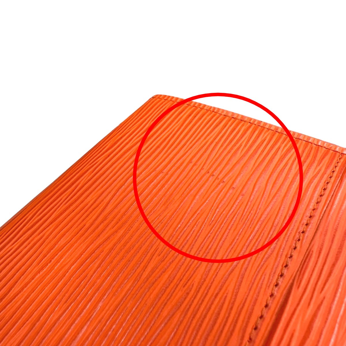 LOUIS VUITTON Long Wallet Purse M60584 Epi Leather Orange Long Wallet Purse Epi Portefeuille Sara Women Used Authentic