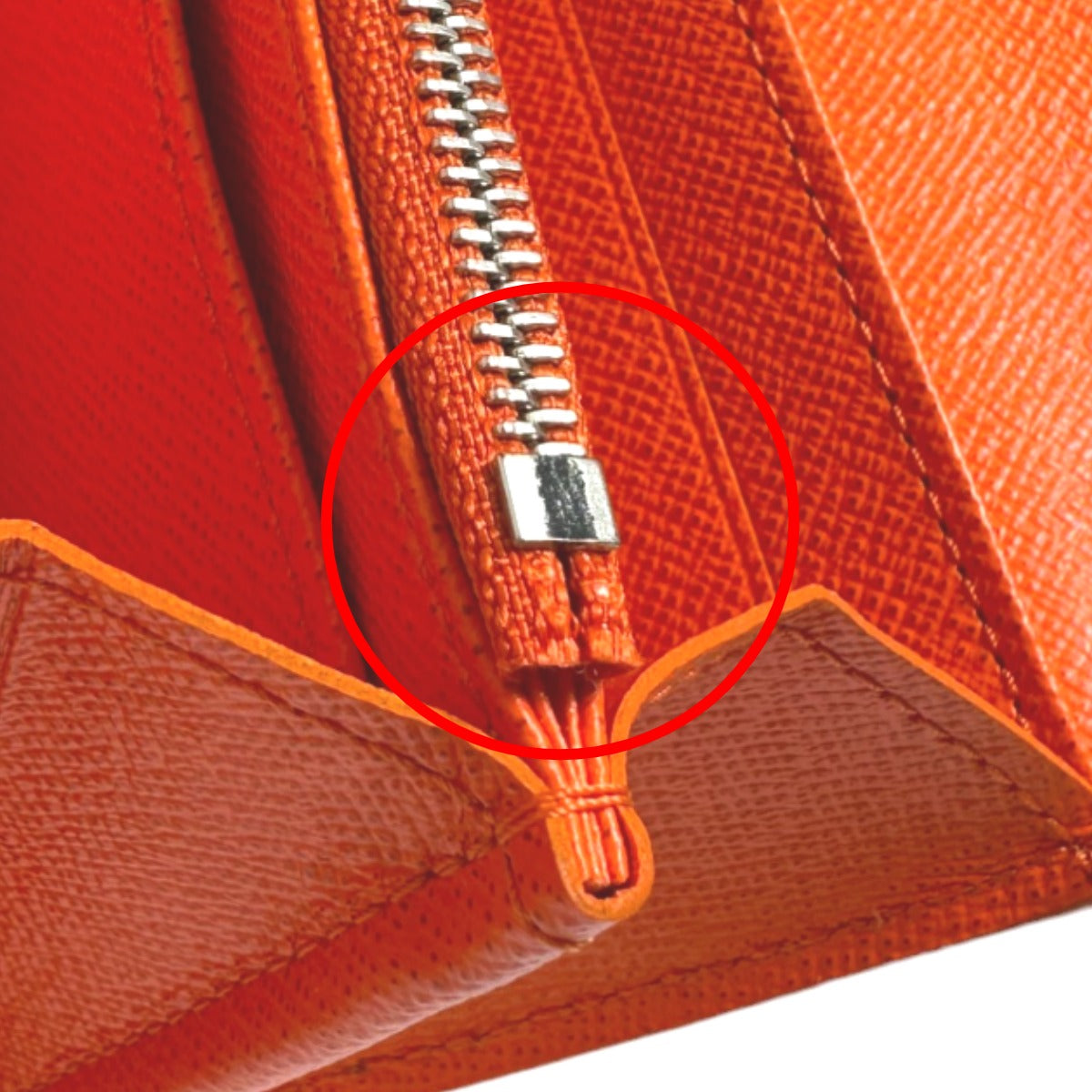 LOUIS VUITTON Long Wallet Purse M60584 Epi Leather Orange Long Wallet Purse Epi Portefeuille Sara Women Used Authentic