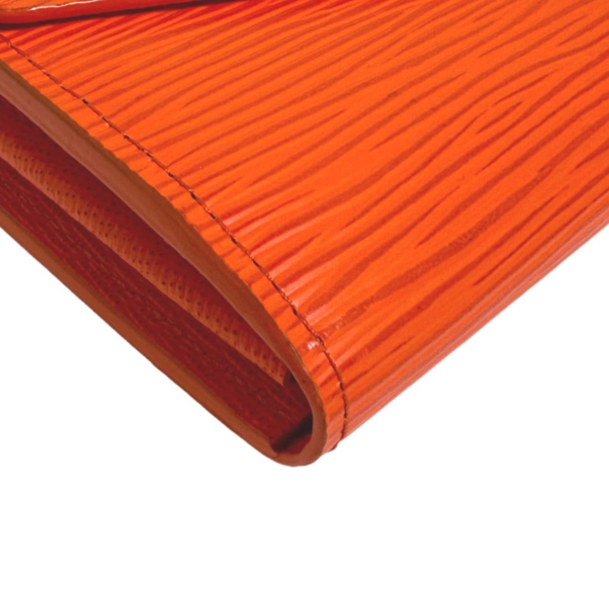 LOUIS VUITTON Long Wallet Purse M60584 Epi Leather Orange Long Wallet Purse Epi Portefeuille Sara Women Used Authentic