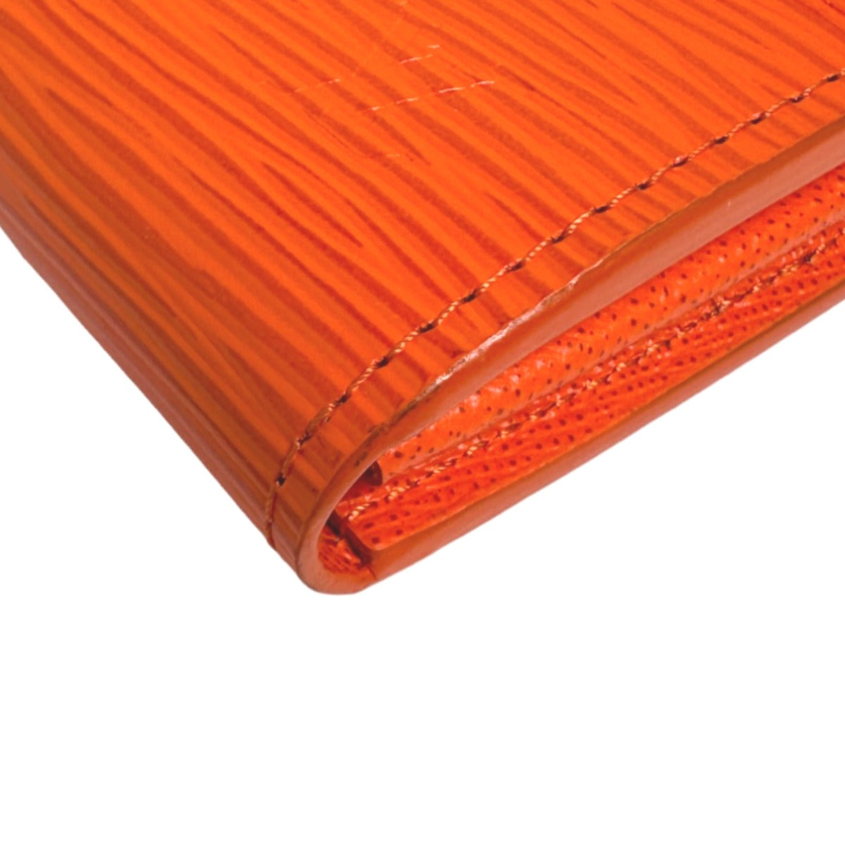 LOUIS VUITTON Long Wallet Purse M60584 Epi Leather Orange Long Wallet Purse Epi Portefeuille Sara Women Used Authentic