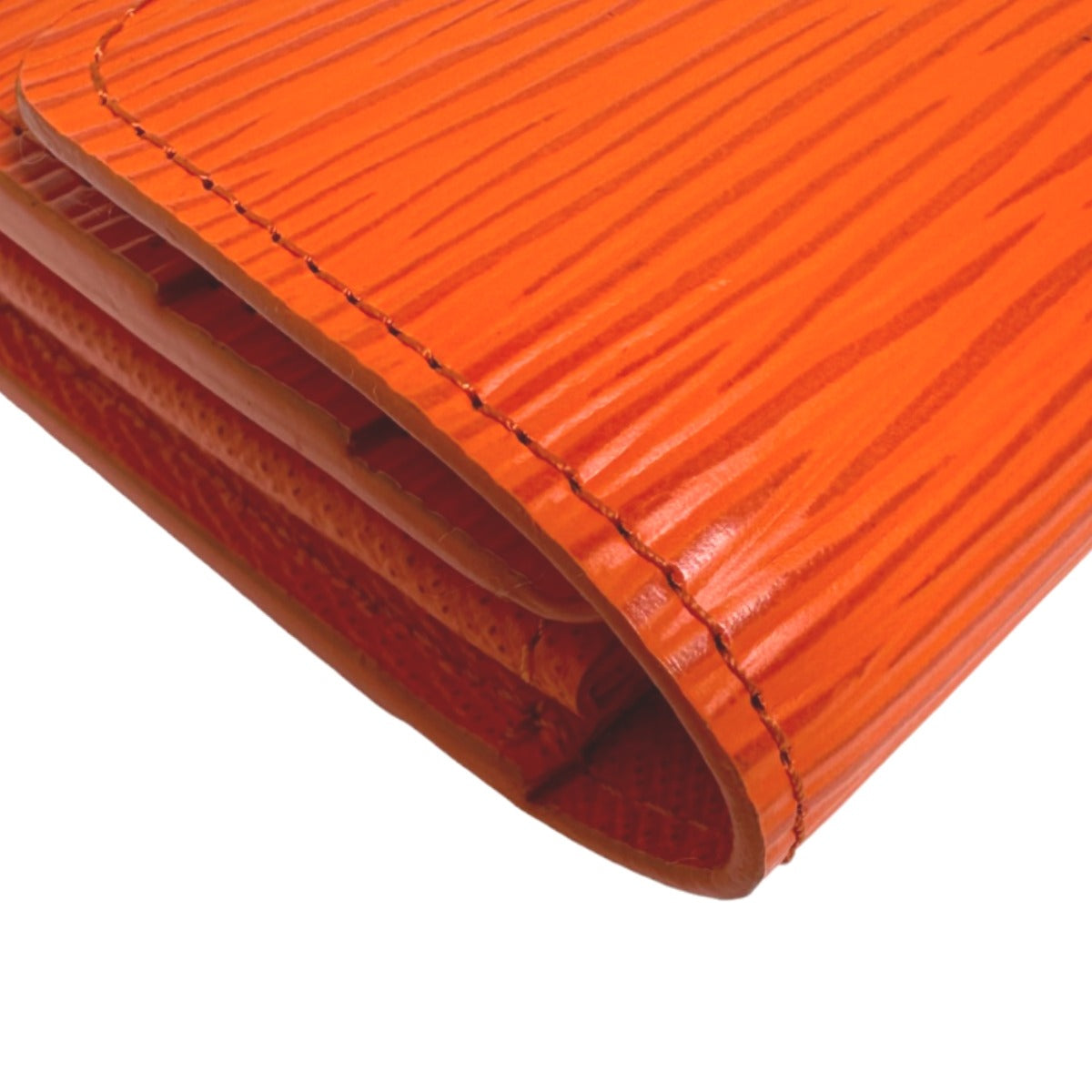 LOUIS VUITTON Long Wallet Purse M60584 Epi Leather Orange Long Wallet Purse Epi Portefeuille Sara Women Used Authentic
