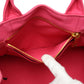 PRADA Tote Bag 1BG439 denim Fusha pink 2 way bag Canapa Women Used Authentic