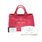 PRADA Tote Bag B2439G Cotton denim pink Tote Bag canvas Canapa Women Used Authentic