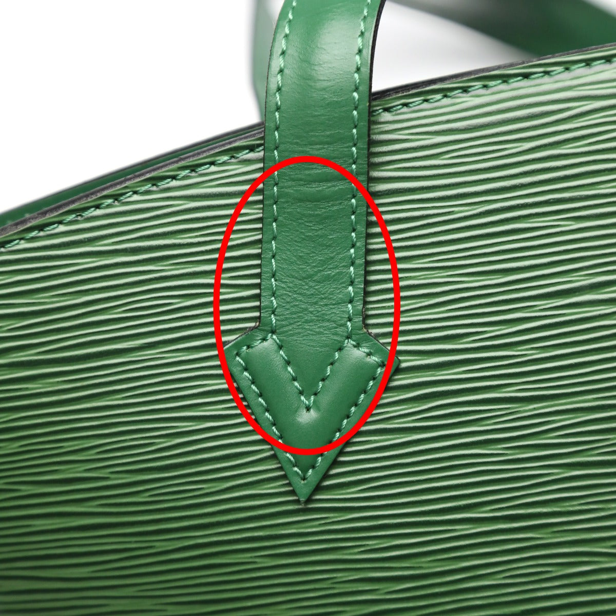 LOUIS VUITTON Tote Bag M52334 Epi Leather Borneo Green Tote Bag Epi Borneo Green Sun jack Women Used Authentic