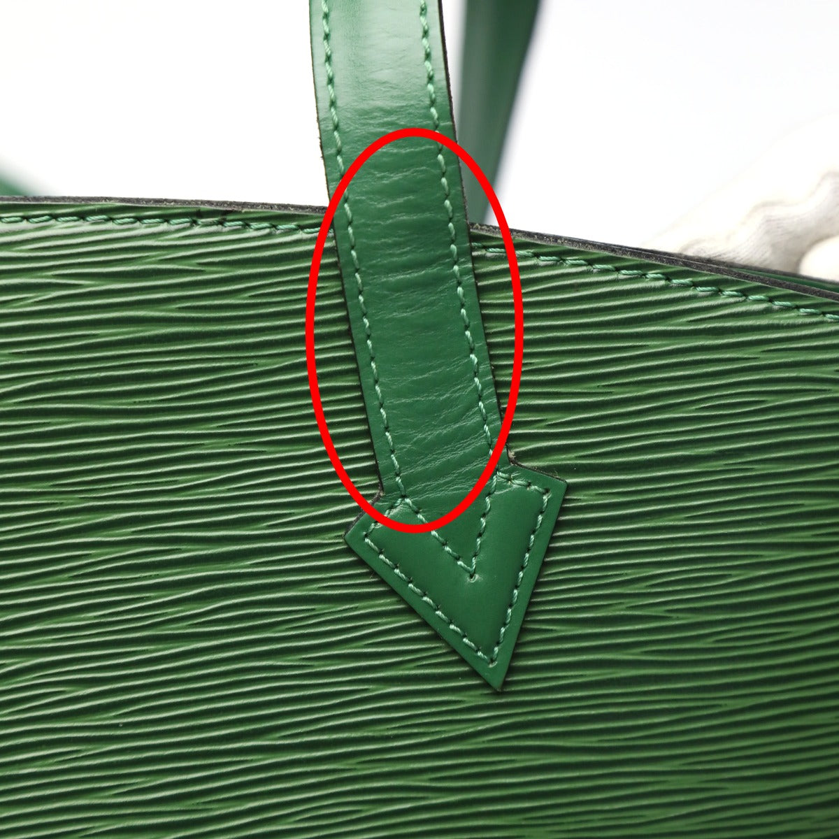 LOUIS VUITTON Tote Bag M52334 Epi Leather Borneo Green Tote Bag Epi Borneo Green Sun jack Women Used Authentic
