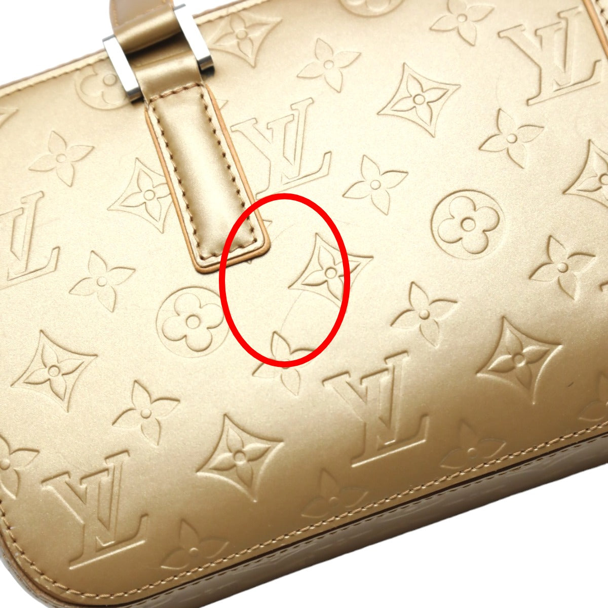 LOUIS VUITTON Handbag M55177 Monogram mat Matt gold Handbag Monogram mat Shelton Women Used Authentic