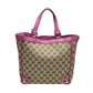 GUCCI Handbag 130739 GG canvas Brown Handbag Abbey 130739 Women Used Authentic