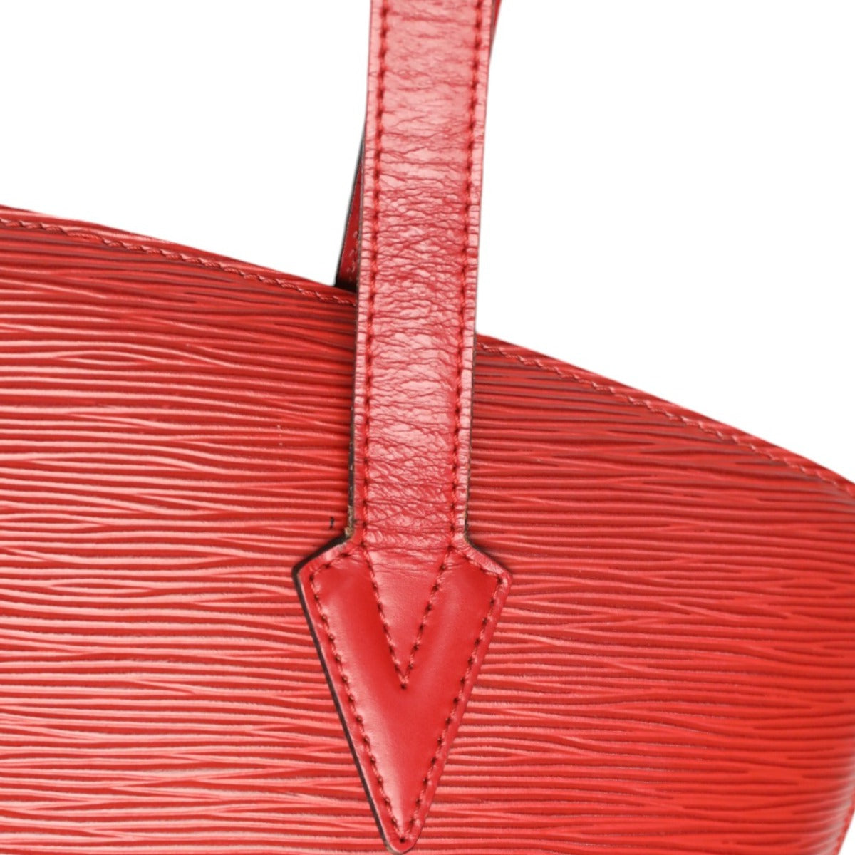 LOUIS VUITTON Tote Bag M52337 Epi Leather Red Shoulder Bag Epi Sun jack Women Used Authentic