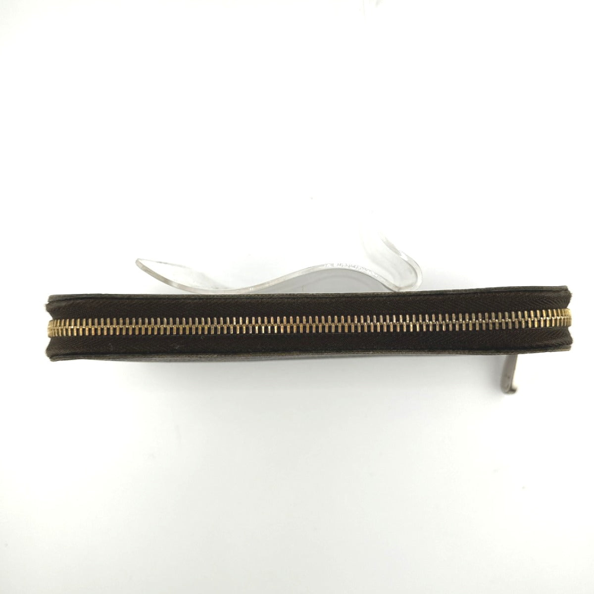 LOUIS VUITTON Long Wallet Purse N60015 Damier canvas Ebene Zip Around Damier Zippy wallet unisex(Unisex) Used Authentic