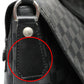 LOUIS VUITTON Shoulder Bag N58033 leather black Shoulder Bag Damier Grafitte Daniel GM unisex(Unisex) Used Authentic