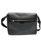 LOUIS VUITTON Shoulder Bag N58033 leather black Shoulder Bag Damier Grafitte Daniel GM unisex(Unisex) Used Authentic