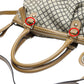 GUCCI Tote Bag 247902 canvas Beige x brown 2WAYShoulder Bag Diamante Women Used Authentic