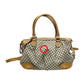 GUCCI Tote Bag 247902 canvas Beige x brown 2WAYShoulder Bag Diamante Women Used Authentic