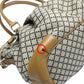 GUCCI Tote Bag 247902 canvas Beige x brown 2WAYShoulder Bag Diamante Women Used Authentic