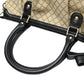 GUCCI Shoulder Bag 247902 canvas Black x beige 2WAYShoulder Bag Diamante Women Used Authentic
