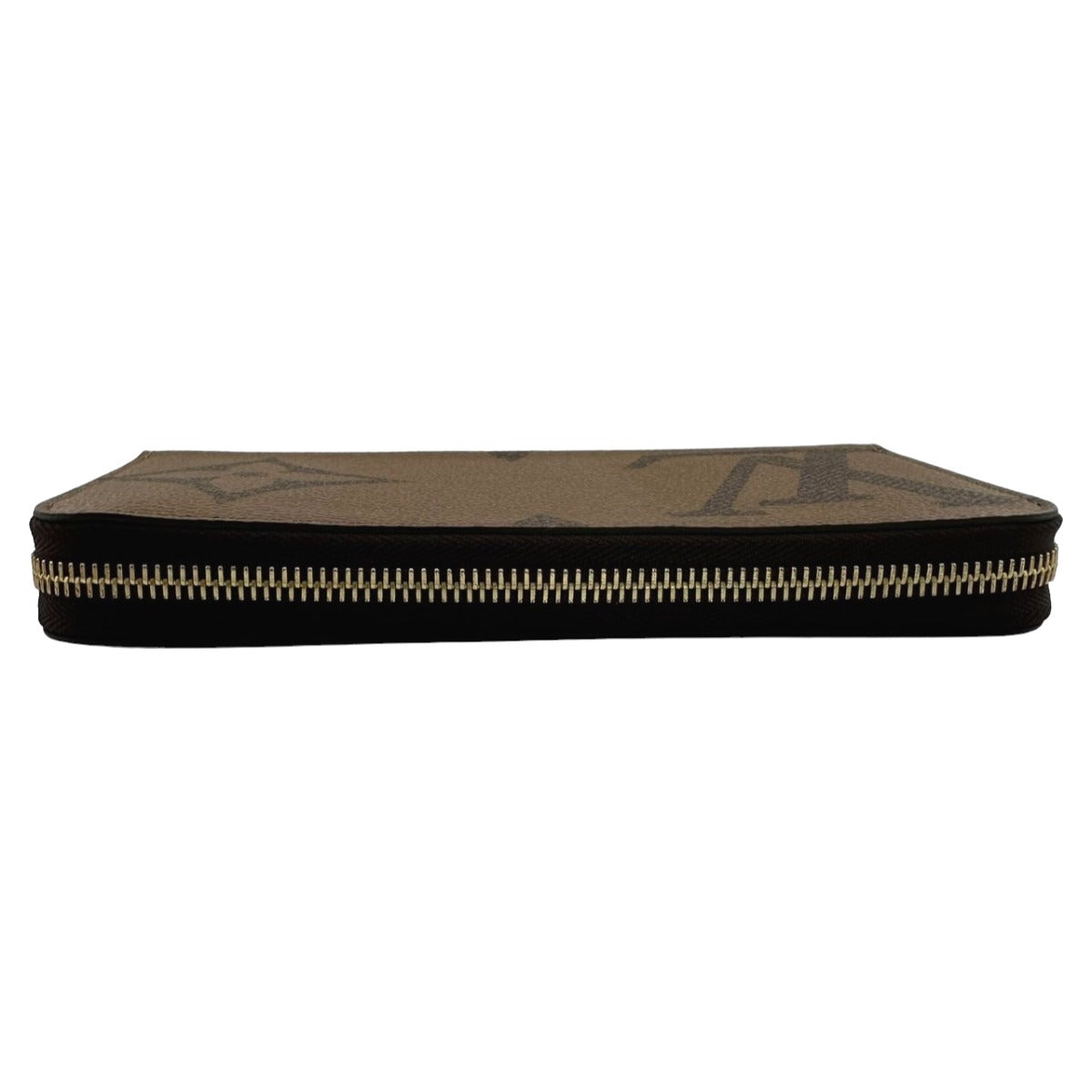 LOUIS VUITTON Long Wallet Purse M69353 Monogram canvas Brown Giant reverse Monogram Zippy wallet mens(Unisex) Used Authentic