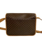 CELINE Shoulder Bag Leather, PVC Brown Macadam Blason Triomphe Pattern Women Used Authentic