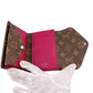 LOUIS VUITTON Tri-fold wallet M60494 Monogram Canvas, Epi Leather Red Portefeuille - Mariel Compact Monogram With Coin Pocket Women Used Authentic