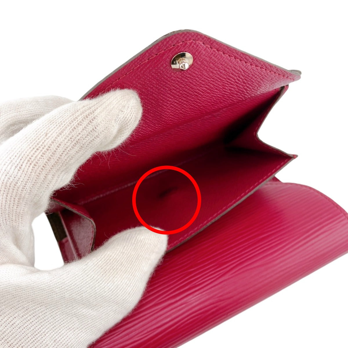 LOUIS VUITTON Tri-fold wallet M60494 Monogram Canvas, Epi Leather Red Portefeuille - Mariel Compact Monogram With Coin Pocket Women Used Authentic