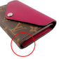 LOUIS VUITTON Tri-fold wallet M60494 Monogram Canvas, Epi Leather Red Portefeuille - Mariel Compact Monogram With Coin Pocket Women Used Authentic