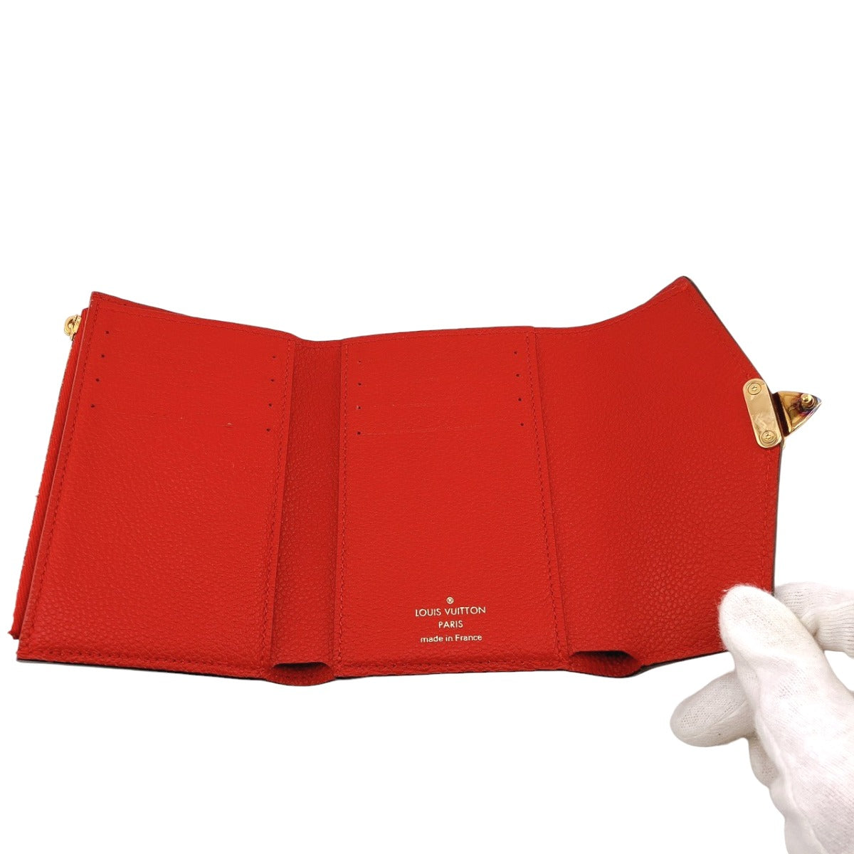 LOUIS VUITTON Tri-fold wallet M67478 Monogram canvas Red Monogram With Coin Pocket