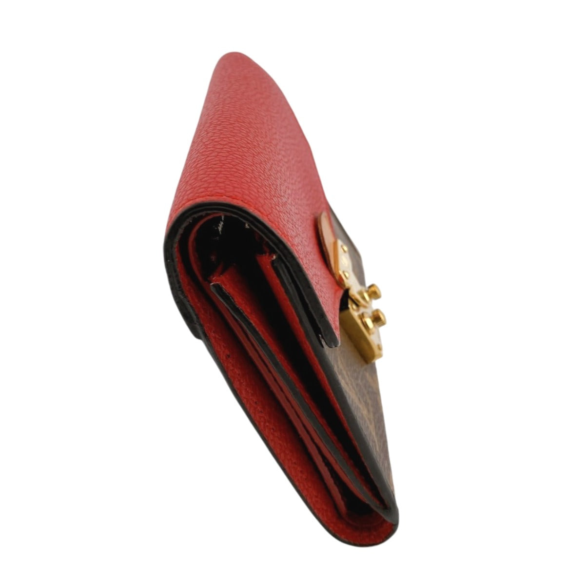 LOUIS VUITTON Tri-fold wallet M67478 Monogram canvas Red Monogram With Coin Pocket