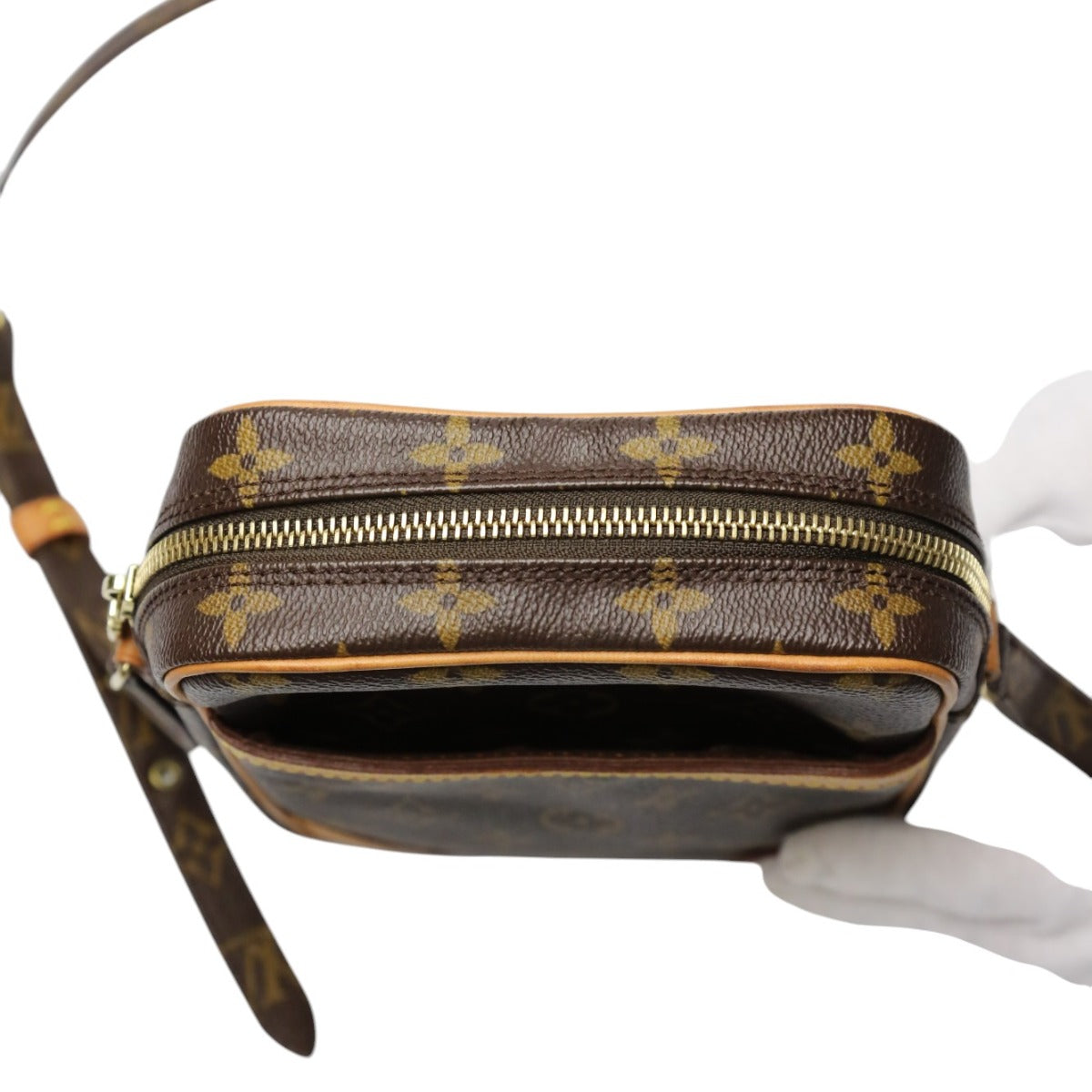 LOUIS VUITTON Shoulder Bag M45266 Monogram canvas Brown Shoulder Bag Monogram Danube Women Used Authentic