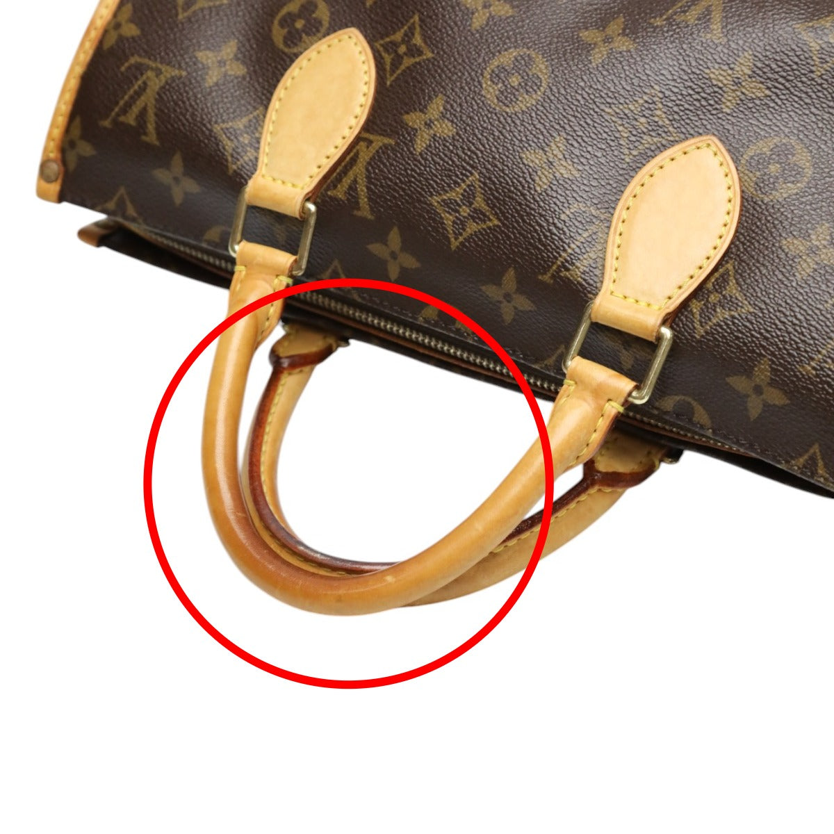 LOUIS VUITTON Handbag M40009 Monogram canvas Brown Handbag Monogram Popan cool Women Used Authentic