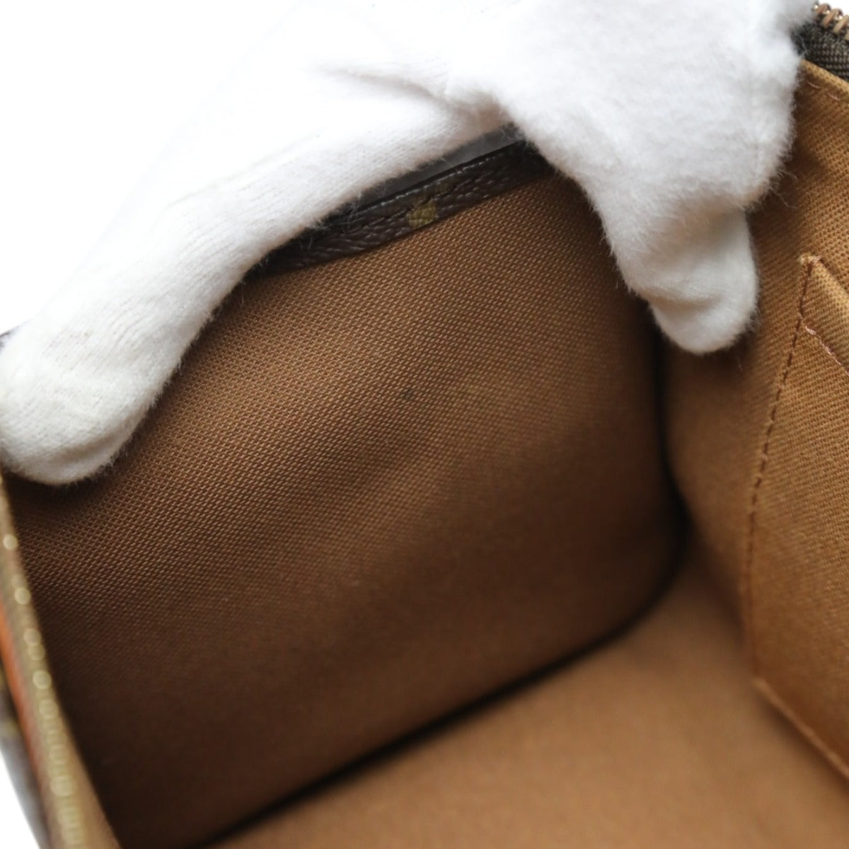LOUIS VUITTON Handbag M40009 Monogram canvas Brown Handbag Monogram Popan cool Women Used Authentic