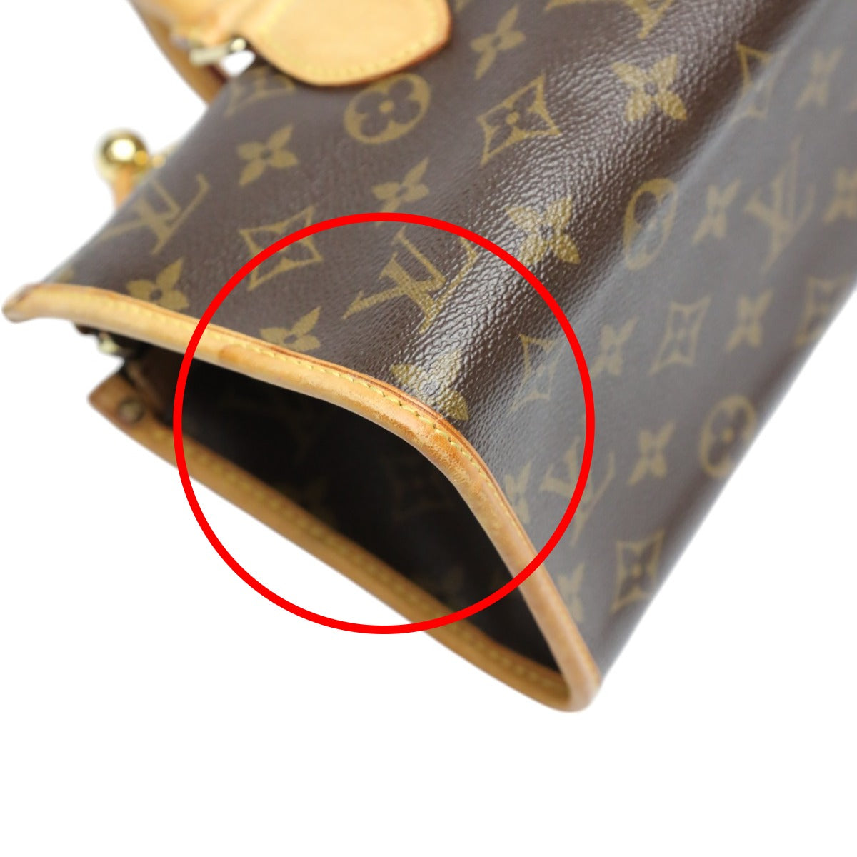 LOUIS VUITTON Handbag M40009 Monogram canvas Brown Handbag Monogram Popan cool Women Used Authentic