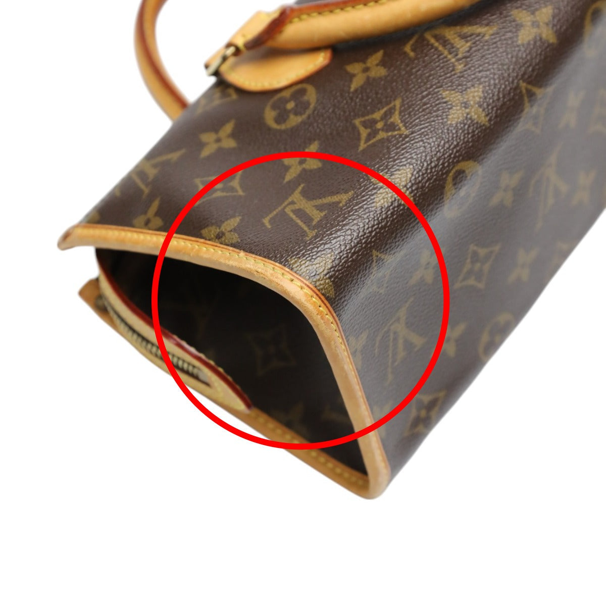 LOUIS VUITTON Handbag M40009 Monogram canvas Brown Handbag Monogram Popan cool Women Used Authentic