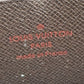 LOUIS VUITTON Long Wallet Purse N60015 Damier canvas Ebene Damier Zip Around