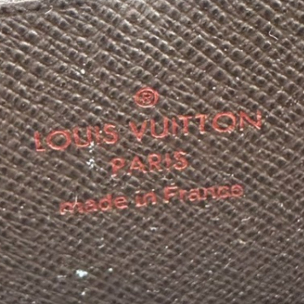 LOUIS VUITTON Long Wallet Purse N60015 Damier canvas Ebene Damier Zip Around