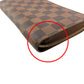 LOUIS VUITTON Long Wallet Purse N60015 Damier canvas Ebene Damier Zip Around