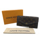 LOUIS VUITTON Long Wallet Purse M60531 Monogram canvas Brown Wallet Monogram Portefeuille Sara unisex(Unisex) Used Authentic