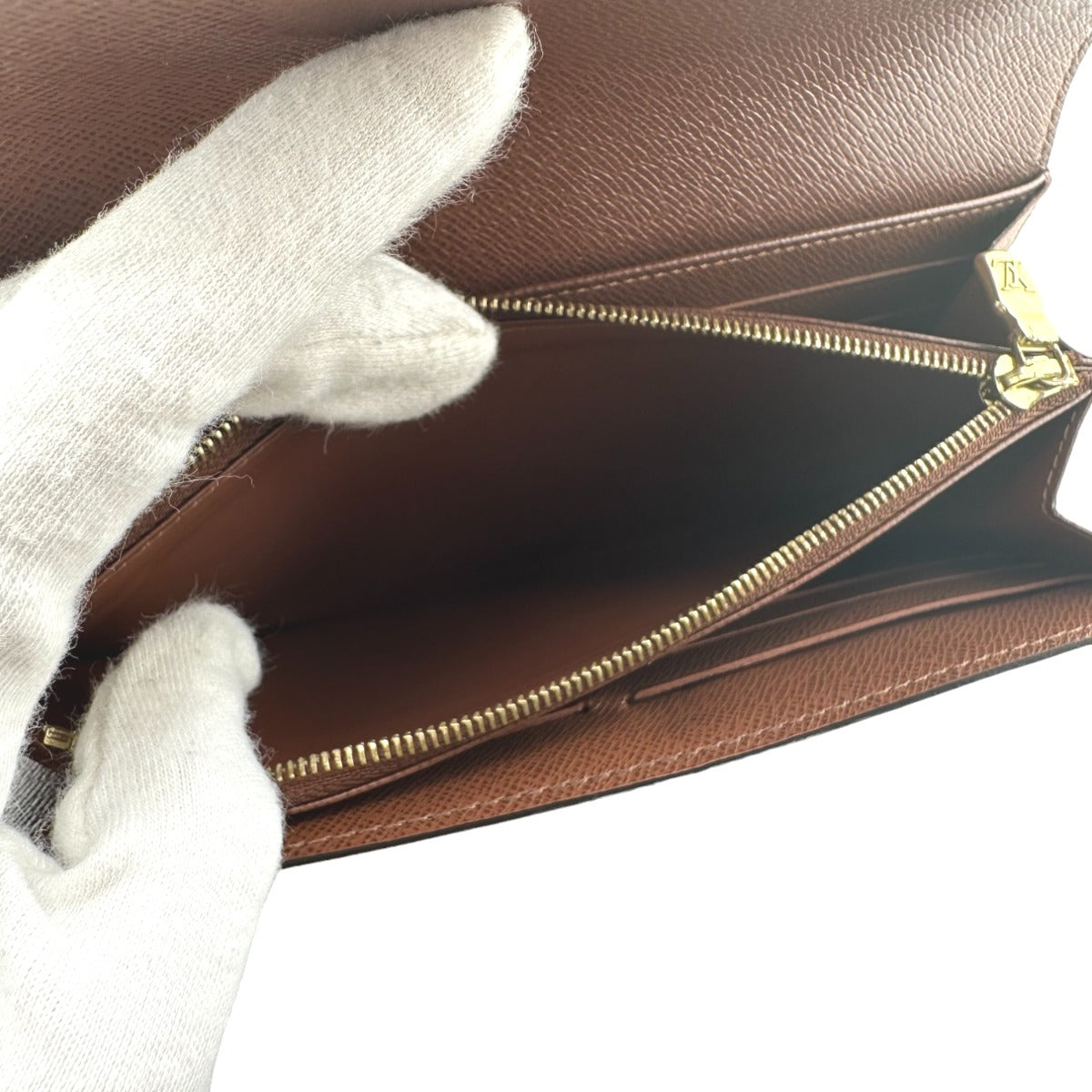 LOUIS VUITTON Long Wallet Purse M60531 Monogram canvas Brown Wallet Monogram Portefeuille Sara unisex(Unisex) Used Authentic