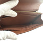 LOUIS VUITTON Long Wallet Purse M60531 Monogram canvas Brown Wallet Monogram Portefeuille Sara unisex(Unisex) Used Authentic