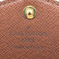 LOUIS VUITTON Long Wallet Purse M60531 Monogram canvas Brown Wallet Monogram Portefeuille Sara unisex(Unisex) Used Authentic