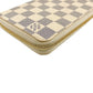 LOUIS VUITTON Long Wallet Purse N60019 Damier Azur Canvas white Zip Around Azur Zippy wallet unisex(Unisex) Used Authentic