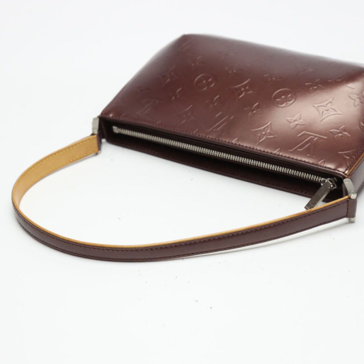 LOUIS VUITTON Handbag M55146 leather Viole Mini bag Monogram mat Faula Women Used Authentic