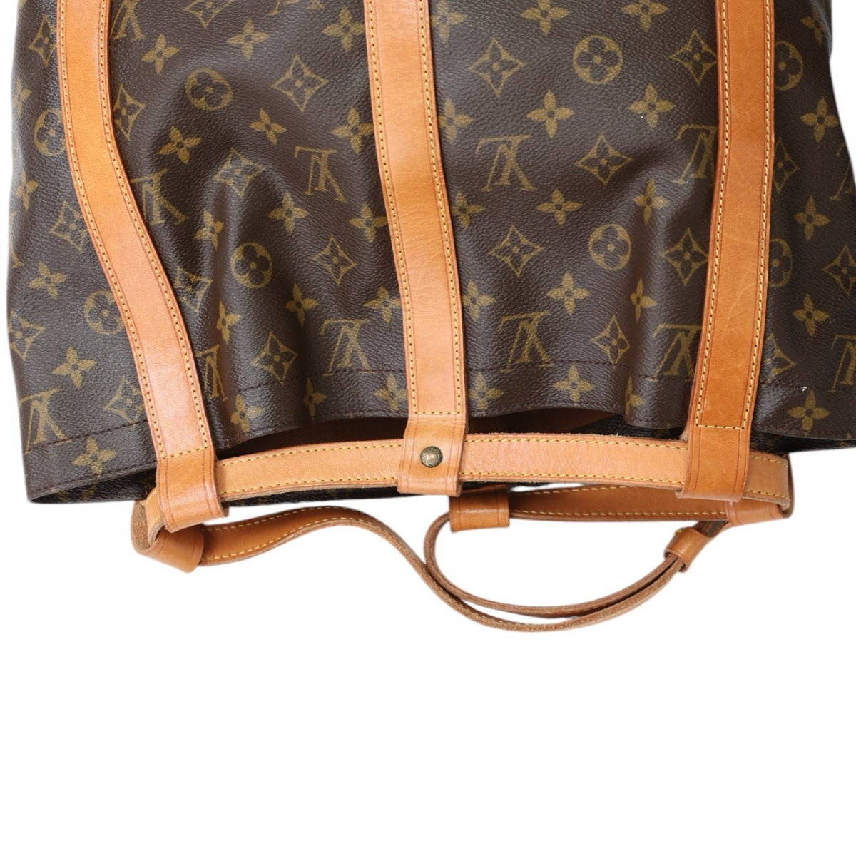 LOUIS VUITTON Shoulder Bag M42244 Monogram canvas, leather Brown Drawstring type Monogram RandonneeGM Women Used Authentic