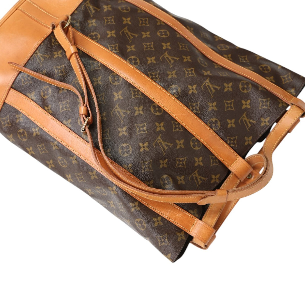 LOUIS VUITTON Shoulder Bag M42244 Monogram canvas, leather Brown Drawstring type Monogram RandonneeGM Women Used Authentic